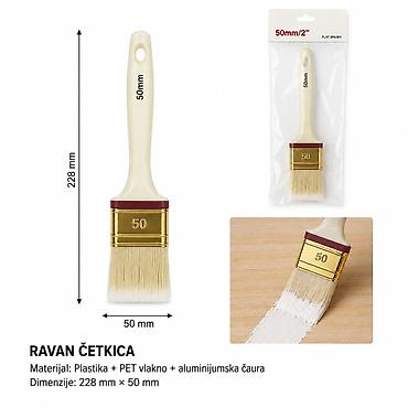 KMT Style ravna četkica sa plastičnom drškom – 50 mm Opis: -