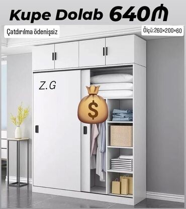 kupe dolablar: Qarderob, paltar dolabı, Yeni, Kupe