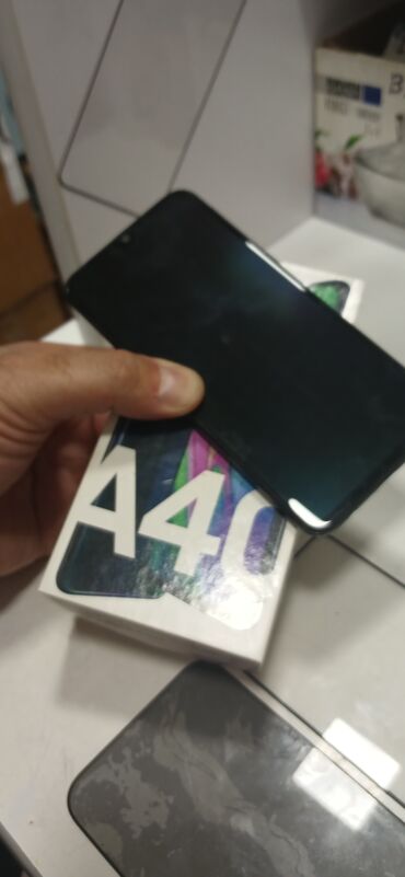 samsung garnd 2: Samsung Galaxy A40, 64 GB, rəng - Göy, Barmaq izi