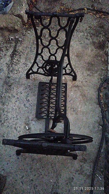 antik samdan: Məhsul: Singer pedal mexanizmi və dəmir altlıq (tikiş maşını üçün) — 4