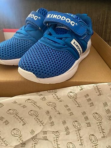 nike react: Синие детские кроссовки от KINDDOG. Модель имеет легкий дышащий верх — 4