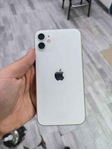 Apple iPhone: IPhone 11, 64 GB, White Titanium, Face ID, Sənədlərlə