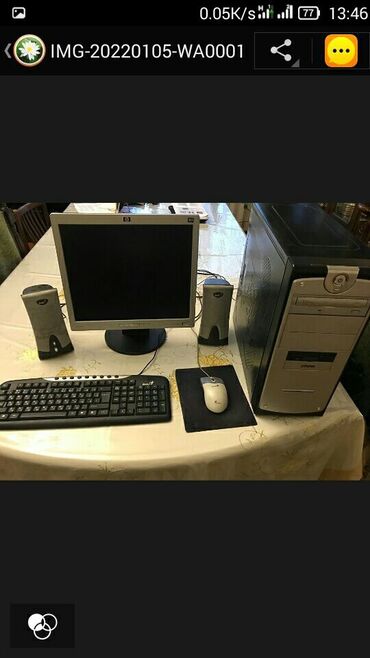 клавиатура и мышка: Компьютер, ядролор - 2, ОЭТ 2 ГБ, Татаал эмес тапшырмалар үчүн, Колдонулган, Intel Pentium, HDD