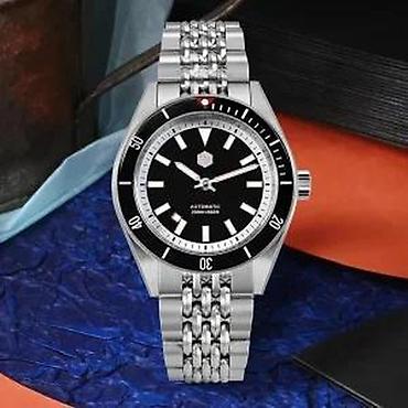 Ručni satovi: San Martin SN0115-G - 39.5mm - Crna - Seiko mehanizam Potpuno nov — 8