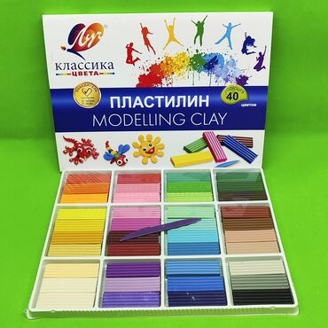 сквида поп: Пластилин 40 цветов набор для детского творчества🔥Доставка, скидка