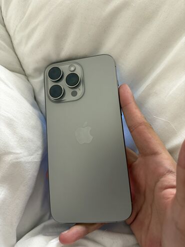 xr 256 гб: IPhone 15 Pro Max, Колдонулган, 256 ГБ, Natural Titanium, Коргоочу айнек, Каптама, Кабель, 85 %