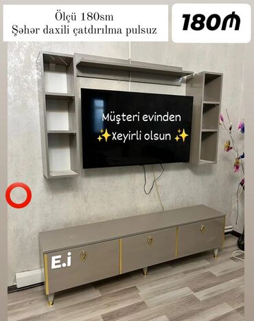 Asılqanlar: *TV stend / TV altı 180Azn💥* ✔️Rəng seçimi var *Şəhər daxili