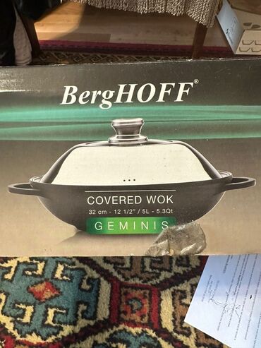 сковороду berghoff: Казан - вок BergHOFF оригинал. Покупали в фирменном магазине. Один раз