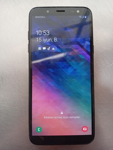 зарядное самсунг: Samsung Galaxy A6, 64 ГБ, цвет - Черный, Отпечаток пальца