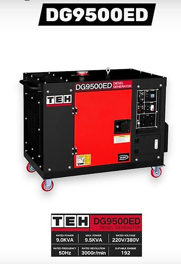 teh: Дизельный генератор TEH DG9500ED - Тип: дизельный, шумозащитный кожух — 1