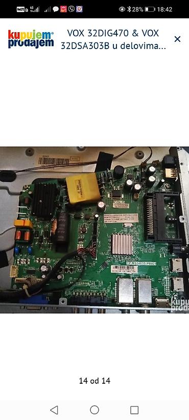 Aksesoari za TV i video: VOX 32DIG470 i VOX 32DSA303B – delovi za TV Dostupni moduli i — 15