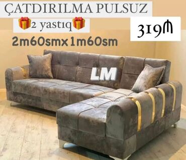 Yataq otağı dəstləri: Künc divan, Yeni, Açılan, Bazalı, Parça, Şəhərdaxili pulsuz çatdırılma