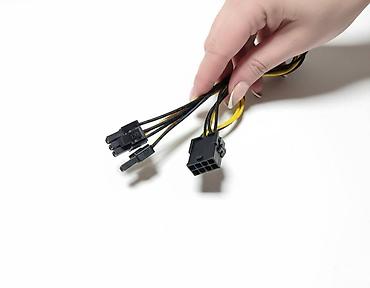 Стол компьютерлери жана комлектөөчүлөр: Кабель для видеокарты 8 pin (female) - 8 (2+6) pin (male). 8pin-8pin — 1