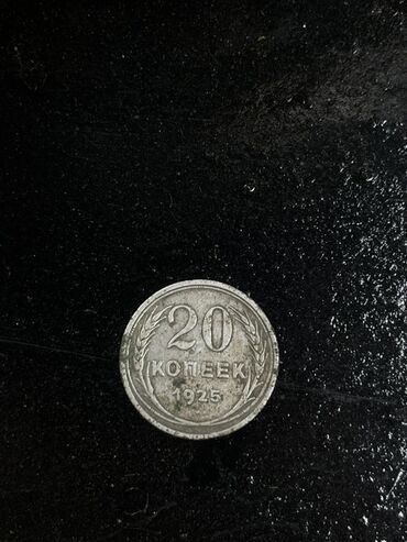 познание мира 4 класс мсо 1: 1925-ci il buraxılışlı, üzərində "20 KOPEEK" yazısı olan gümüşü rəngli