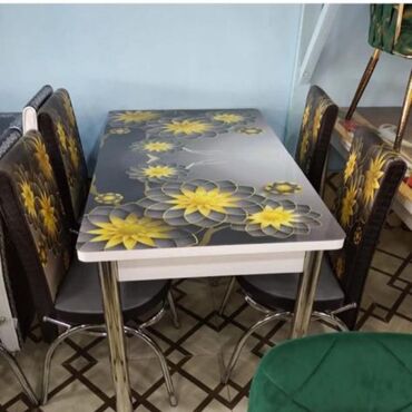 stol stul metbex ucun: Mətbəx üçün, Yeni, Açılan, 4 stul