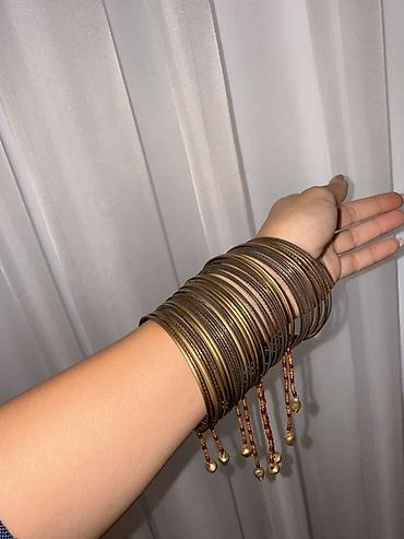 asma: Hind üslubunda bilərzik seti - Material: metal qarışım, qızılı və — 3