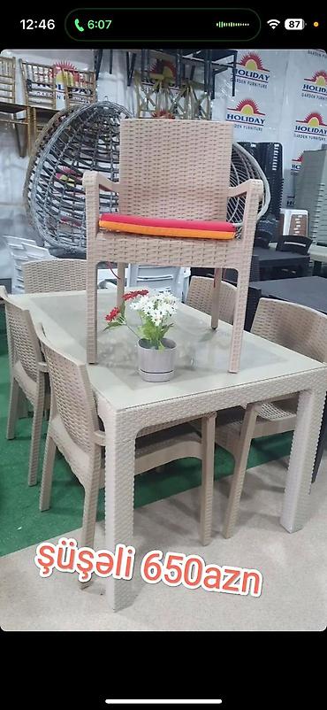 Bağ, çöl masa və oturacaq dəstləri: Plastik stol stullar anbardan birbaşa satış şəhərdaxili çatdırılma — 10