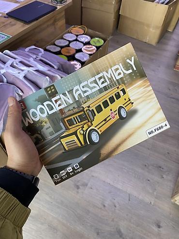Деревянный конструктор «School Bus» (WOODEN ASSEMBLY), модель №