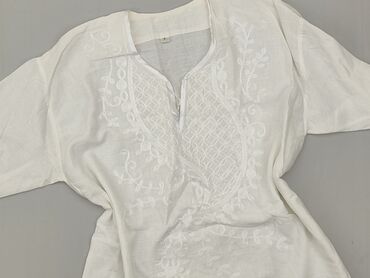 białe damskie bluzki: Blouse, L (EU 40), condition - Very good