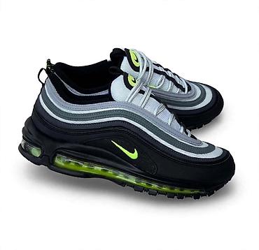 97 terrascape: Nike Air Max 97 – crno/srebrno-belo sa neon zelenim detaljima - — 1