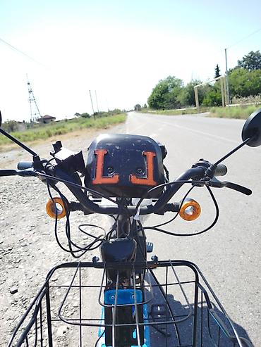 qara canta: Elektrik velosipedi – BONVI şəhər/kuryer modeli YENİ - Güclü elektrik — 4