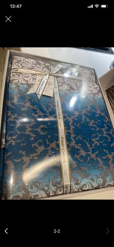 bayraq lent: First Choice marka yataq dəsti 2nəfərlik - Tərkib: Parlaq naxışlı — 2