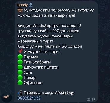Другие специальности: Грузчик — 1