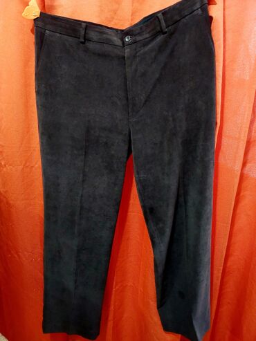 мужские брюки утепленные: Брюки цвет - Коричневый