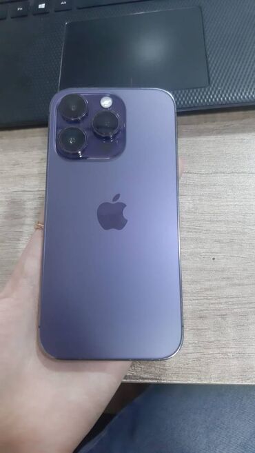 apple iphone 1: IPhone 14 Pro, 256 ГБ, Deep Purple, Отпечаток пальца, Face ID