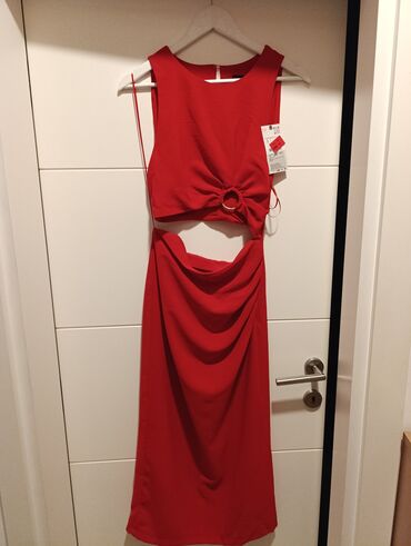 Haljine: Zara S (EU 36), bоја - Crvena, Večernji, maturski, Top (bez rukava) — 9