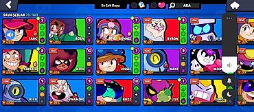 Digər oyun dəstləri: Brawl Stars oyun hesabı - Kupa: 18 035 (Kupa Yolu III) - Toplam — 4