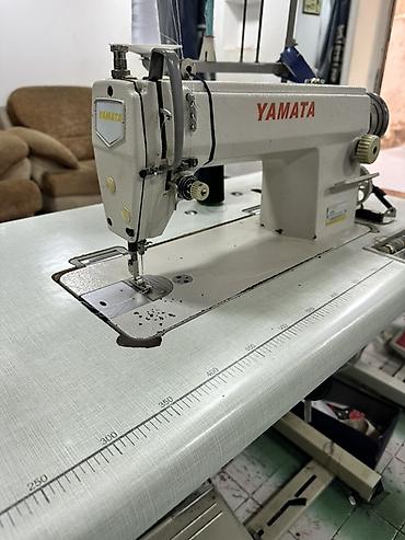 sac duzumu: Yamata sənaye tikiş maşını – masa və pedal sistemi ilə birlikdə — 2