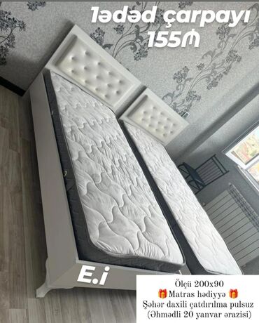 tek carpayı: *Tək Nəfərlik Çarpayı 155Azn💥* ✔️Rəng seçimi var ✔️ *Çatdırılma və