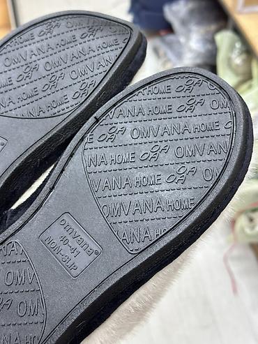 nike skepta: Домашние тапочки Omvana - Модель: открытые шлепанцы с пушистым — 2