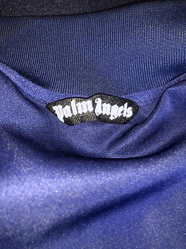palace куртка: Спортивная куртка Palm Angels, темно‑синяя. - Классический — 3