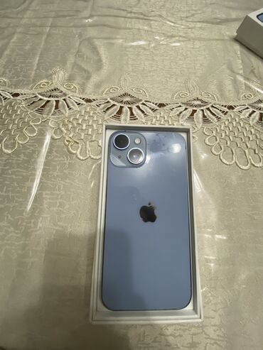 купить макбук эйр бу: IPhone 14, Колдонулган, 256 ГБ, Көгүлтүр, Куту, 100 %