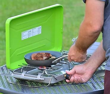 gasni grejaci: Prenosni kamping gasni šporet sa 2 gorionika – Flame King - Dva — 1