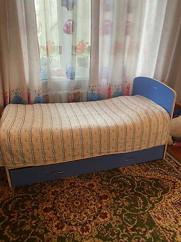 Балдар эмереги: Детские 2 шт (красная и синяя) односпальная кровать с ящиками для — 2