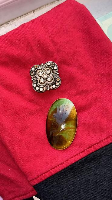 Броши: Брошки СССР РАРИТЕТВИНТАЖНЫЕ Викториянской эпохи,камень красный — 17