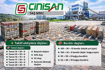 Tamet: ✨ Təklif etdiyimiz ölçülər: 🧱 Tamet daşları: ▪️ Tamet 10 × 20 × 6 ▪️ — 1