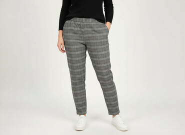 cecil spodnie: Sinsay, Material trousers for women, size M