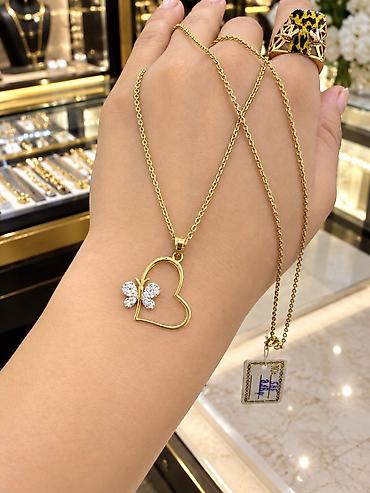 əşyaları: Boyunbağı, Chopard, Sarı qızıl, 585 Əyar, 218 g — 1