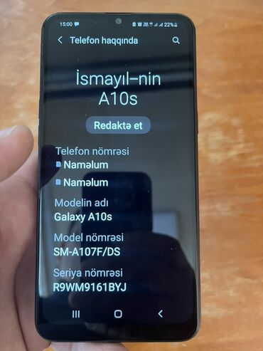 Samsung: Samsung Galaxy A10s, rəng - Qara, İki sim kartlı