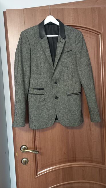 мужские пиджак: Костюм M (EU 38), цвет - Серый