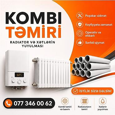 Kombi təmiri: Kombi təmiri və servis xidməti 2 ci el Kombi satisi teze kombi satisi — 1