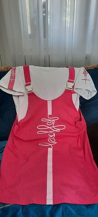 jumper: Qadın üçün gün paltarı + T‑şört dəsti - Model: askılı, tənzimlənən — 2