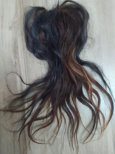 Perike i klipse: Prodajem šatiranu prirodnu kosu,na 4 klipse,može se nositi kao — 6