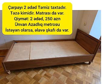 İşlənmiş, Təknəfərlik çarpayı, Bazalı, Matras ilə