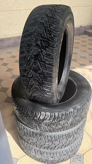 6 2: Шины 215 / 60 / R 16, Зимняя шипованная, Б/у, Комплект, Легковые, Hankook — 6