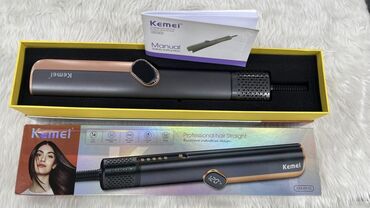 Düzləşdiricilər və ütüfenlər: Kemei KM-6910 saç düzləndirici - Peşəkar “hair straight” modeli - — 3
